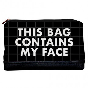    Lovely This bag contains my face KK_URB010_BL 3