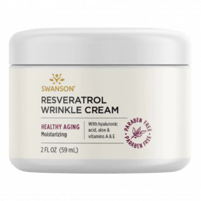  Swanson Resveratrol Wrinkle Cream 2 fl oz