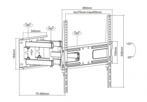  Brateck LPA24-46 (VESA400400) 3