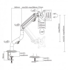  Gembird MA-DA1-02 (VESA100100) 3