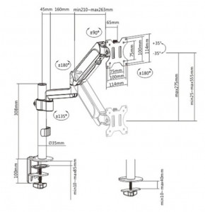  Gembird MA-DA1P-01 (VESA100100) 3