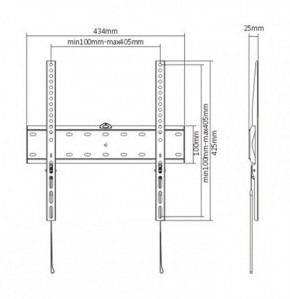  Gembird WM-55F-02 (VESA400400) 3