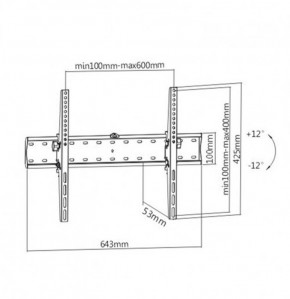  Gembird WM-70T-02 (VESA600400) 3