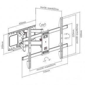  Gembird WM-80ST-02 (VESA600400) 4