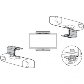  Poly P15/R30 Wall Mount for Video Bar (783S4AA) 3