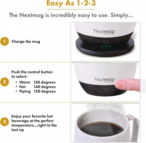 - Nextmug Temperature Controlled 420ml Ivory 7