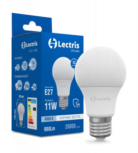  LED Lectris A60 11W 4000K 220V E27