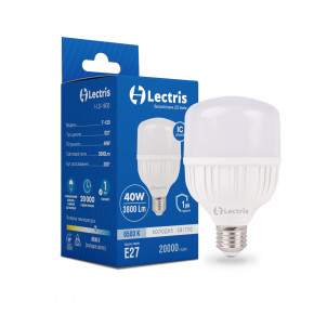  LED Lectris T120 40W 6500K 220V E27