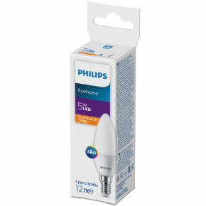  Philips EcohomeLEDCandle 5W 500lm E14 827B35NDFR (929002968437) 3