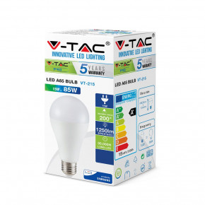   V-TAC, 15W-100W, SKU-160, SAMSUNG CHIP E27 A65 Plastic, 4000K (3800157627733) 9