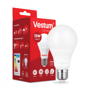  LED Vestum A65 15W 4100K 220V E27