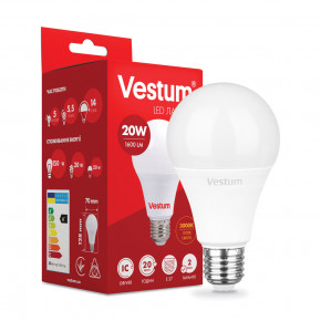  LED Vestum A70 20W 3000K 220V E27