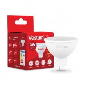  LED Vestum MR16 3W 3000K 220V GU5.3 3