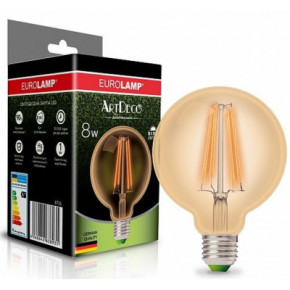  Eurolamp G95 8W E27 4000K (LED-G95-08274(Amber))