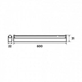    EUROLAMP  IP44 7W 4000K (T5) (LED-BF-7/4) 4