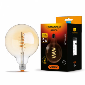 LED  VIDEX Filament G125FASD 5W E27 2200K   (VL-G125FASD-05272)