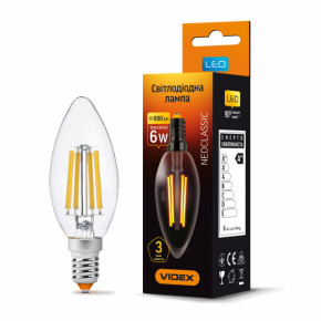 LED  VIDEX Filament C37F 6W E14 4100K (VL-C37F-06144)