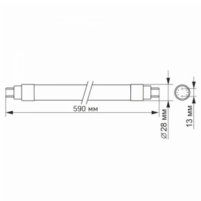 LED FITO  VIDEX T8F 9W 0.6M (VL-T8F-0906B) 6