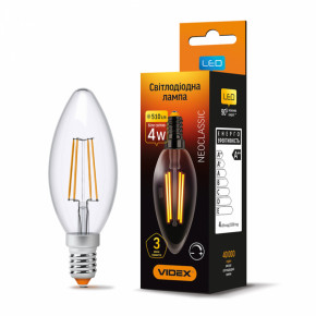 LED  VIDEX Filament C37FD 4W E14 4100K  (VL-C37FD-04144)