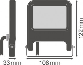  LEDVANCE FLOOD VALUE 10W 800Lm 4000K BK (4058075268586) 6