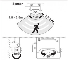  LEDVANCE FLOOD VALUE 10W 800Lm 4000K BK  (4058075268685) 7