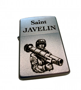   ZIPPO Satin Chrome 205   Saint Javelin  (205 J)