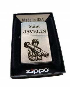   ZIPPO Satin Chrome 205   Saint Javelin  (205 J) 4