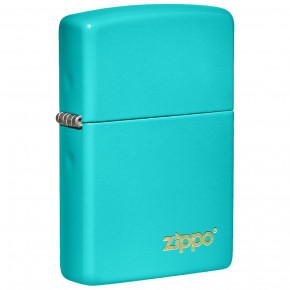  Zippo Flat Turquoise Zippo Lasered  (49454 ZL)