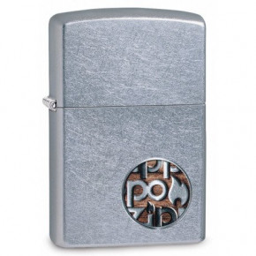  Zippo Classics Button Logo Street Chrome Zp29872 Zippo (110014)