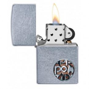  Zippo Classics Button Logo Street Chrome Zp29872 Zippo (110014) 3