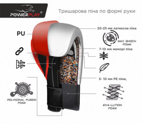   PowerPlay 3004 JR - 6  (FO83PP_3004JR_6oz_Red/White)