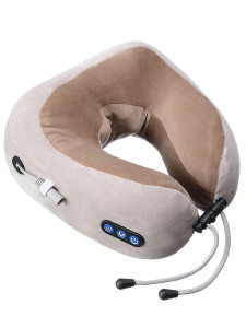   U-Shaped Massage Pillow Brown WM-004 (14272)