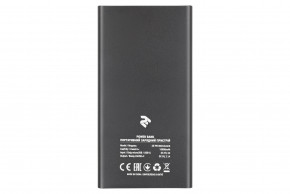   2 10000mAh, Metal surface, DC 5V, 2.1A, Black (2E-PB1002-BLACK) 5