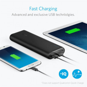  Power Bank Anker PowerCore 15600mAh V3 2USB 2.4A Black (A1252H11)