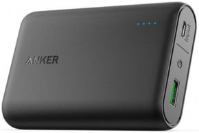  Power Bank Anker PowerCore 10000mAh QC3.0 V3 1USB 3A Black (A1266H11) 6