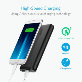  Power Bank Anker PowerCore Speed 20000mAh QC3.0 V3 2USB 3A Black (A1278H11)