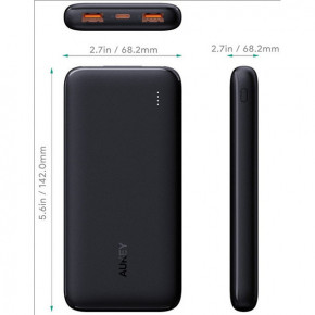 Power Bank Aukey PB-N73 10000mAH 12W Black 8