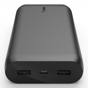    Belkin 20000mAh, 15W, Dual USB-A, USB-C, black (BPB003BTBK) 4