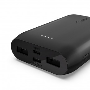    Belkin 10000mAh, 15W Dual USB-A, USB-C, black (F8J267BTBLK) 4