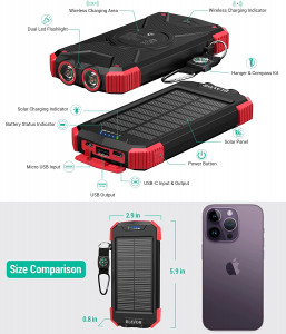   Blavor 10000mAh Qi Wireless Charge () 9