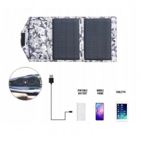     Solar panel 14W 2xUSB Black 4