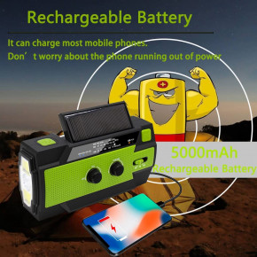   JALL Green    5000mAh ,  ,  AM / FM / NOAA, 3  ,  ,    7