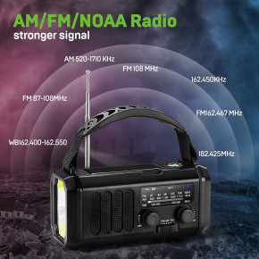   Leaton Black   10000  NOAA / AM / FM,  USB Type-C,       4