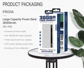    Proda Castel PD-P53 30000mAh Black (PRD-PDP53-BK) 8