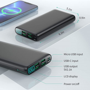   (Power Bank) RGVOTA 38800mAh Black 6