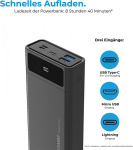    RealPower PB-20k PD Powerbank 20000mAh Black (PB-20k PD) 5