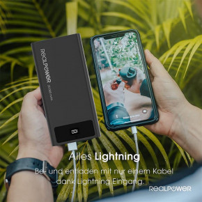    RealPower PB-20k PD Powerbank 20000mAh Black (PB-20k PD) 7