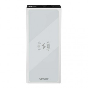  SAVIO BA-06 10000mAh 20W PD QC3.0 USB-C OUT, Wireless 15W,    (SAVBA-06_WV)