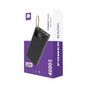 Power bank WUW U33 40000mAh |2USB/1Type-C/1Lightning, 2.1A| black 4