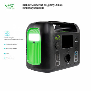    WellCharger D500 500W 518Wh 2xUSB type-a, 2xUSB type-C, 1x220v, 2xDC 12v 6